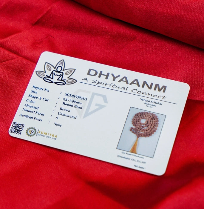 5 Mukhi Rudraksha Mala