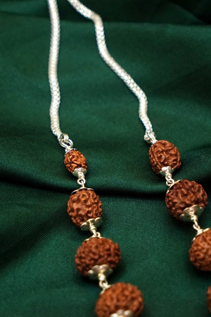 Sidha Mala with Silver Capping