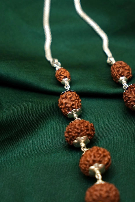 Sidha Mala with Silver Capping