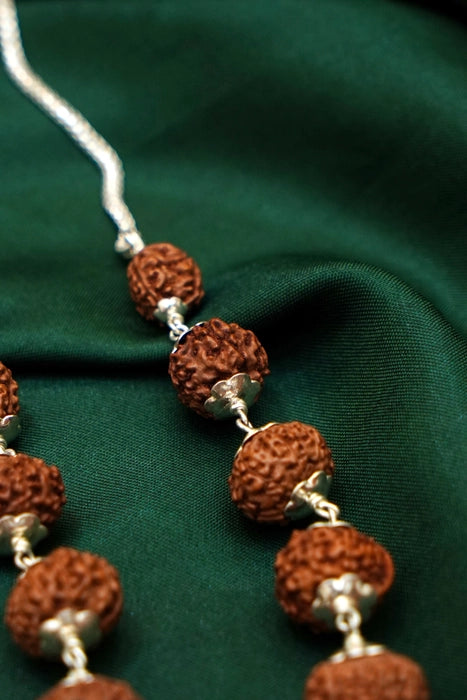 Sidha Mala with Silver Capping