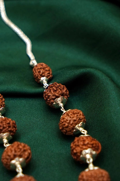 Sidha Mala with Silver Capping